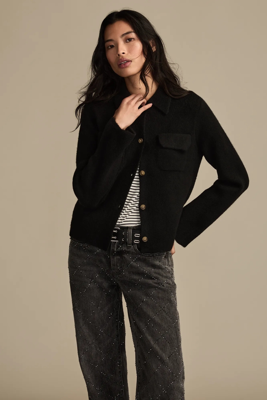 COLLARED BUTTON DOWN SWEATER, image 5
