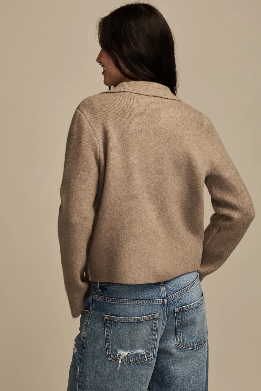 COLLARED BUTTON DOWN SWEATER, image 3