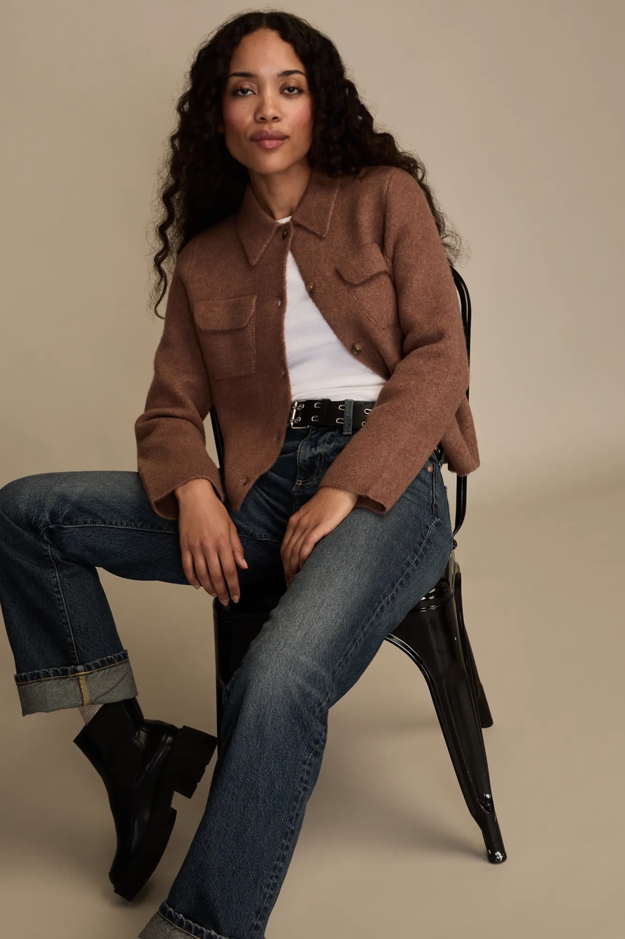 COLLARED BUTTON DOWN SWEATER, image 5