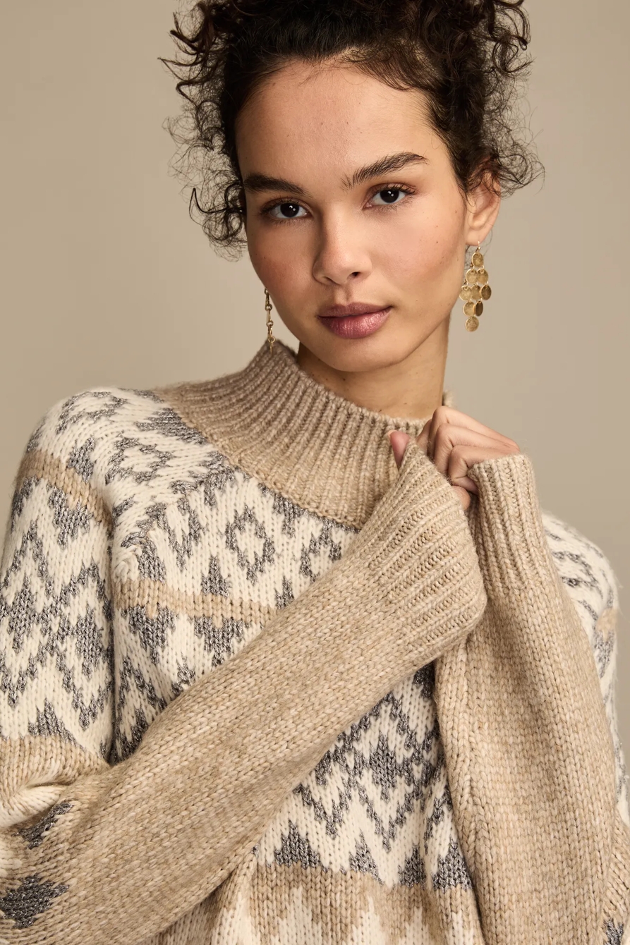 FAIR ISLE MOCK NECK, image 5