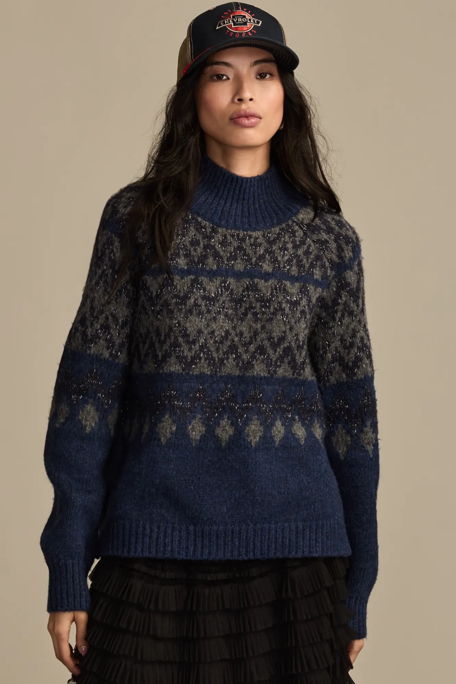 FAIR ISLE MOCK NECK, image 2
