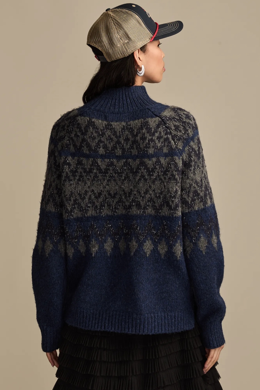 FAIR ISLE MOCK NECK, image 3