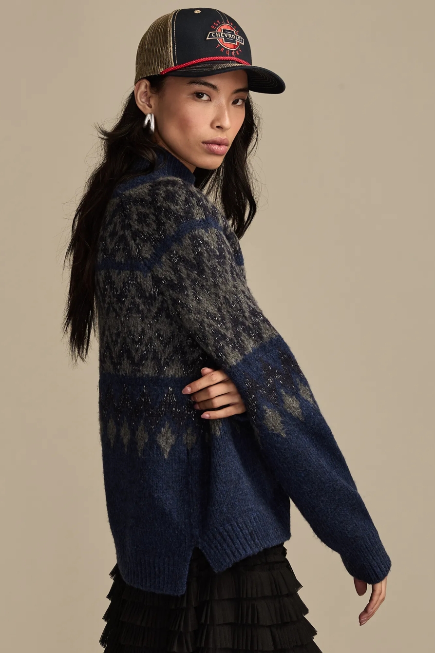 FAIR ISLE MOCK NECK, image 4