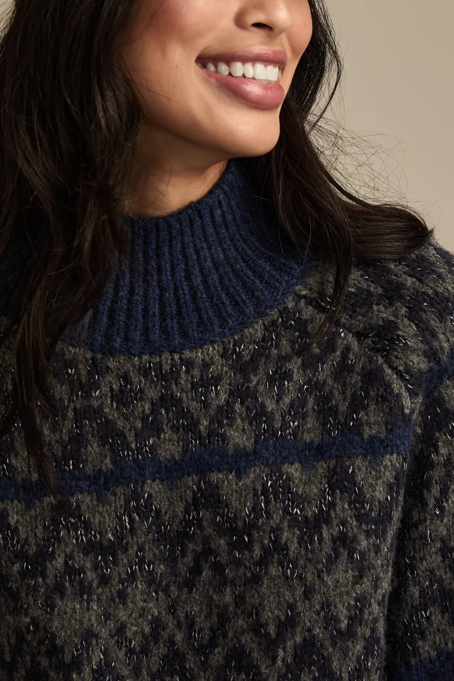 FAIR ISLE MOCK NECK, image 5