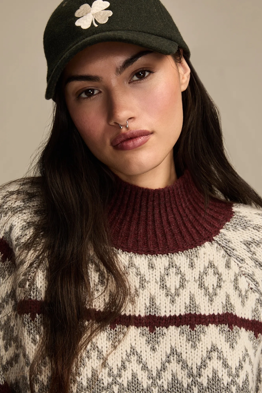 FAIR ISLE MOCK NECK, image 5