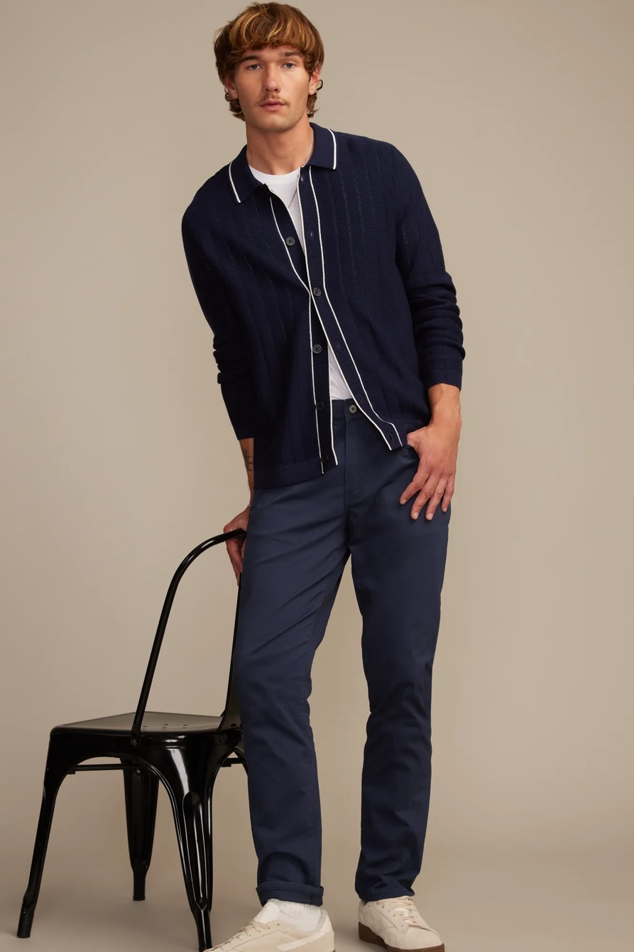 LONG SLEEVE BUTTON DOWN SWEATER, image 3
