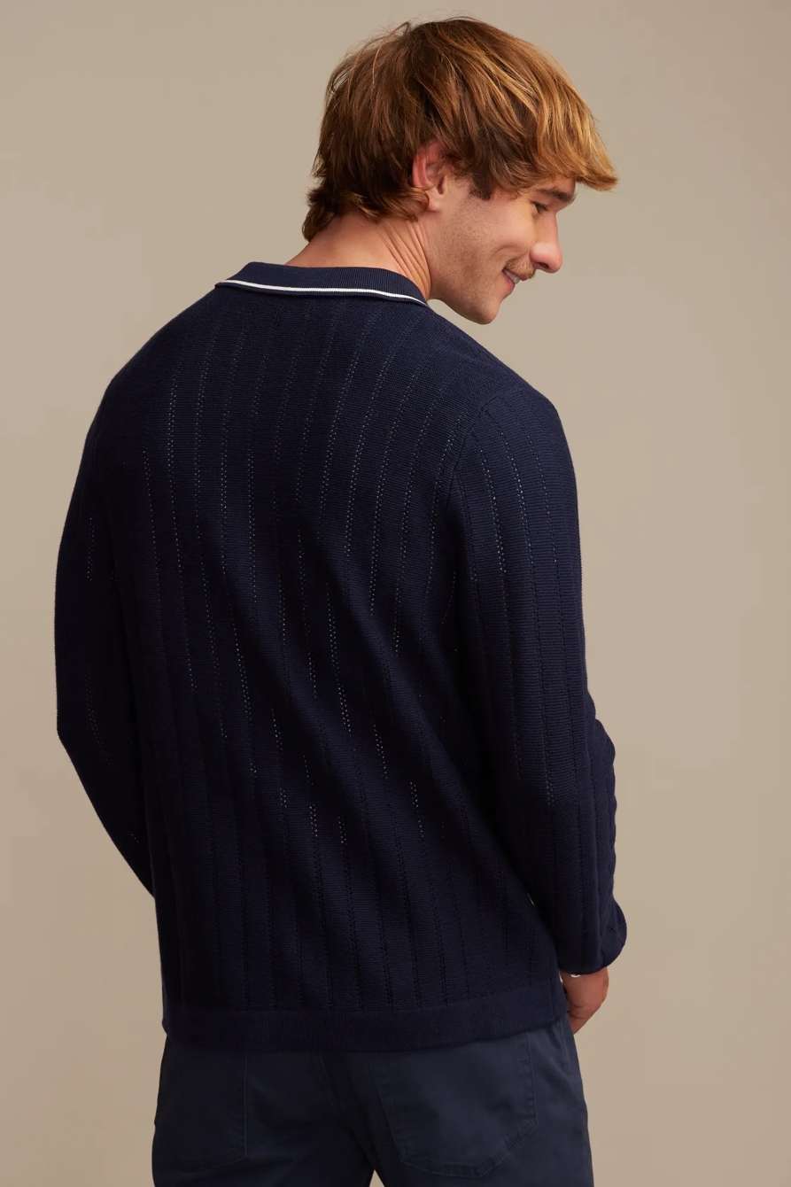 LONG SLEEVE BUTTON DOWN SWEATER, image 4