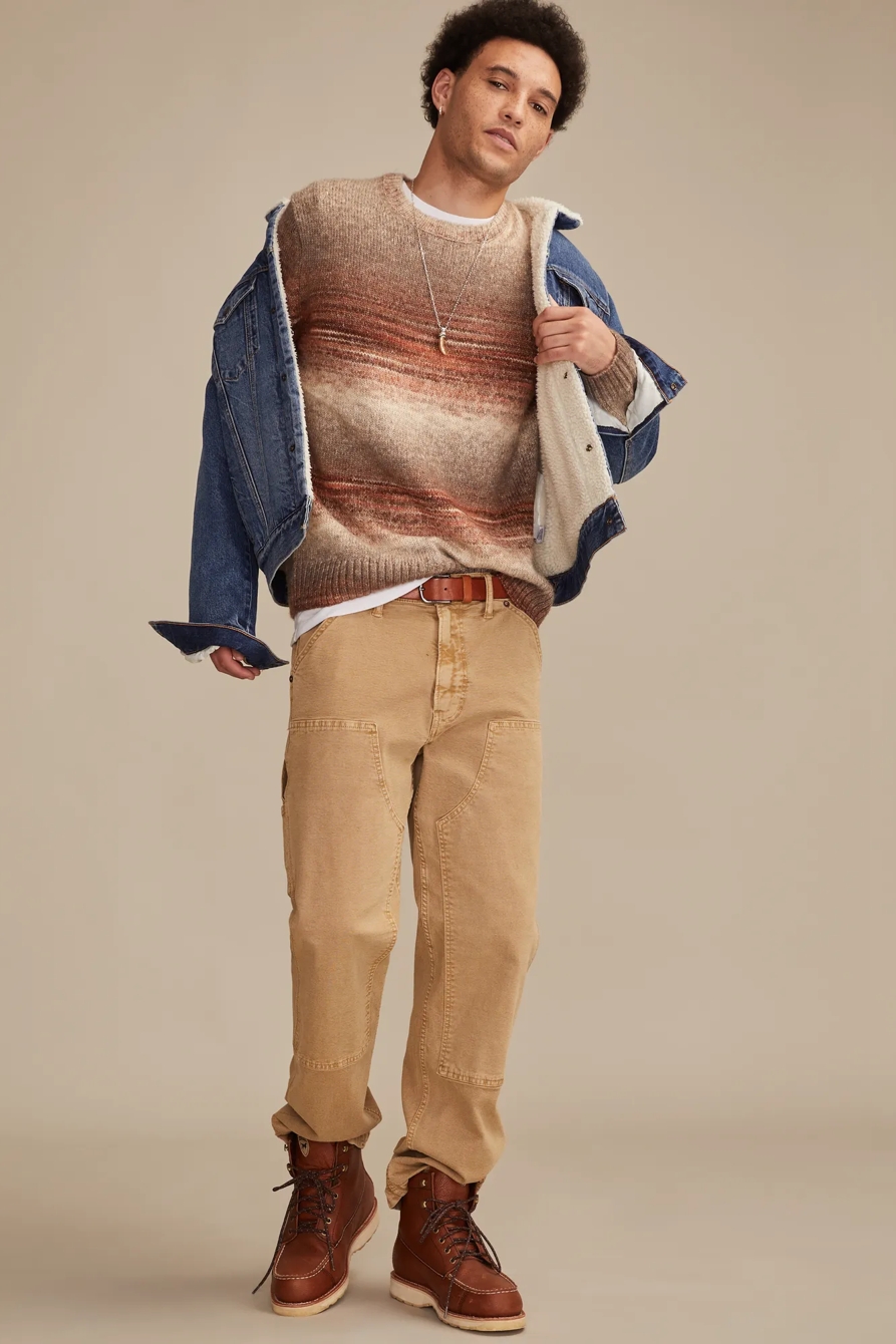 SPACE DYE CREW NECK SWEATER, image 5