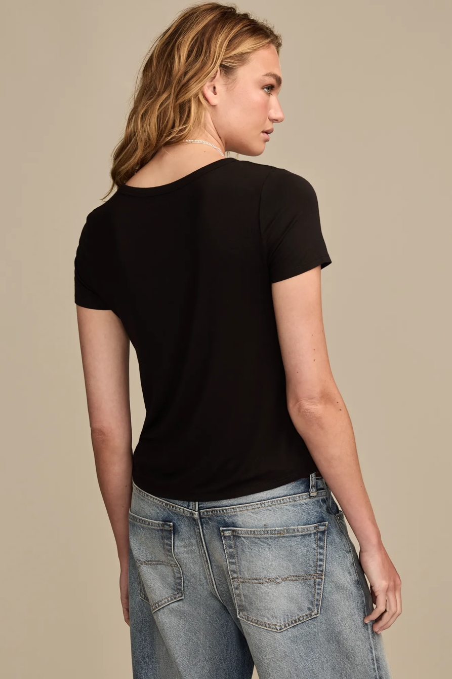 Relaxed V Neck Tee, image 4