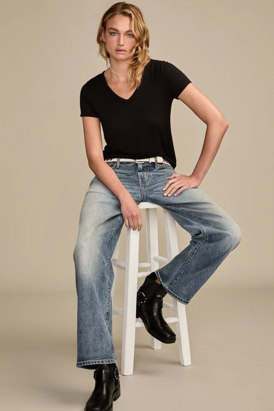 Relaxed V Neck Tee, image 5