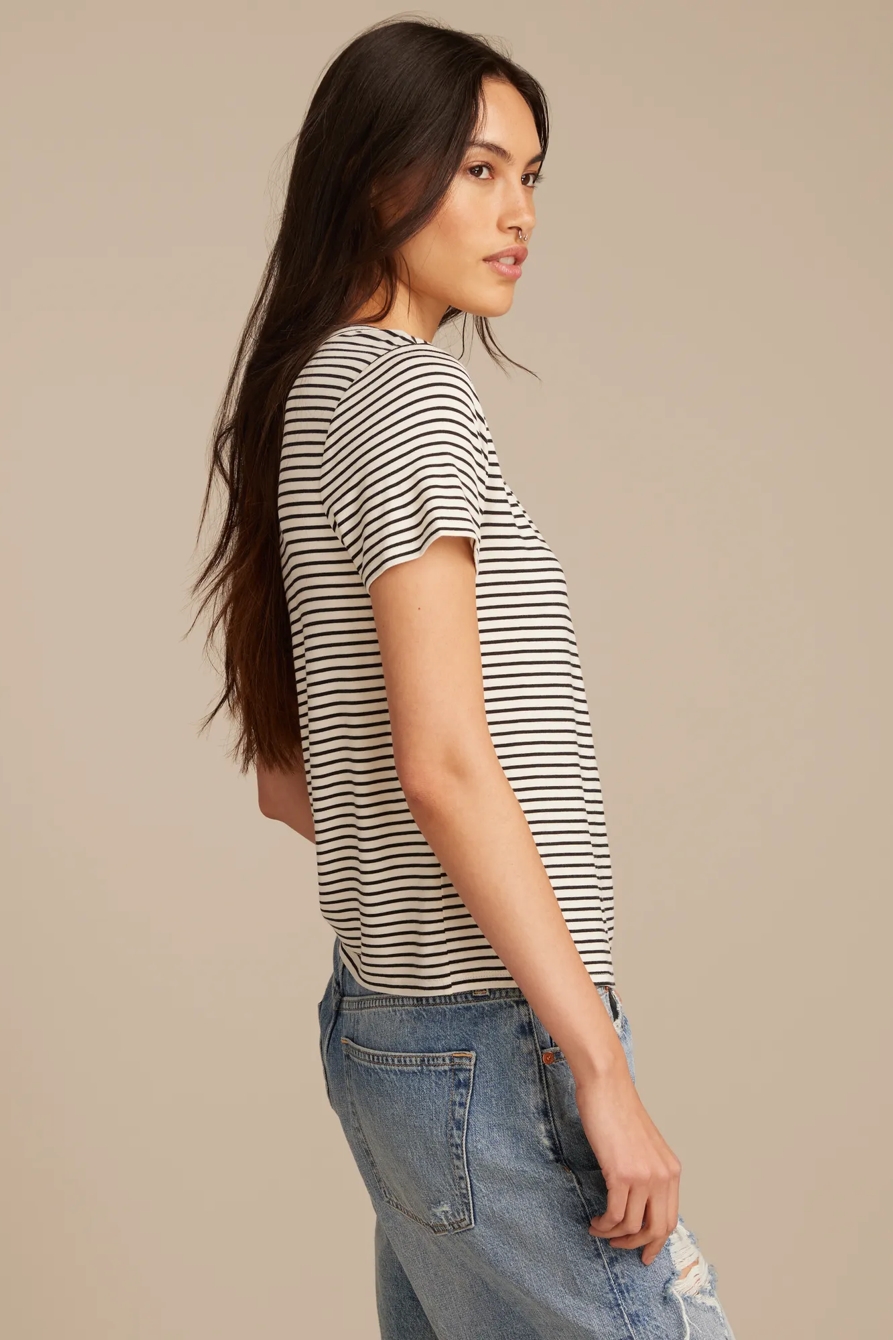 Relaxed V Neck Tee, image 4