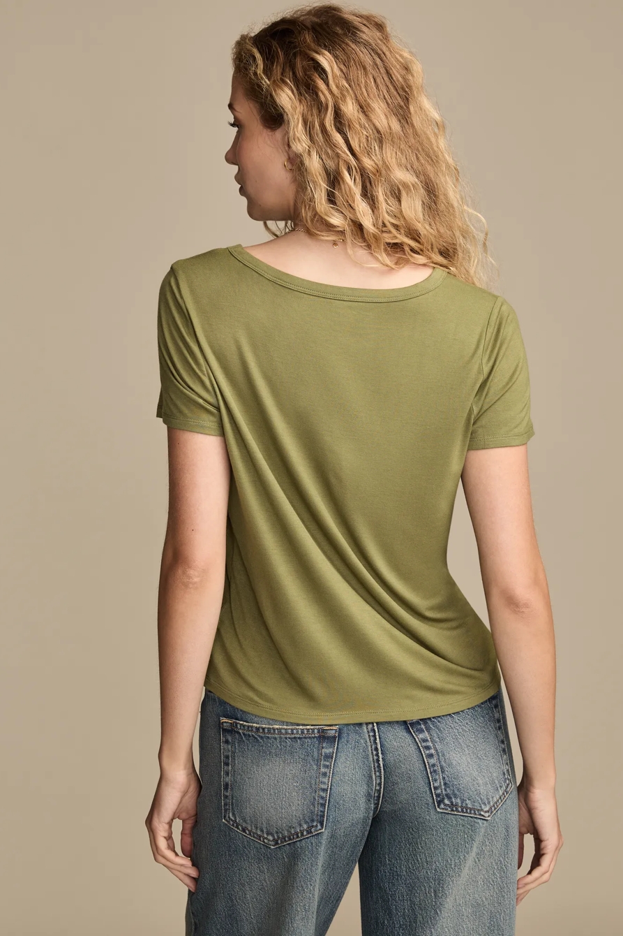 Relaxed V Neck Tee, image 3