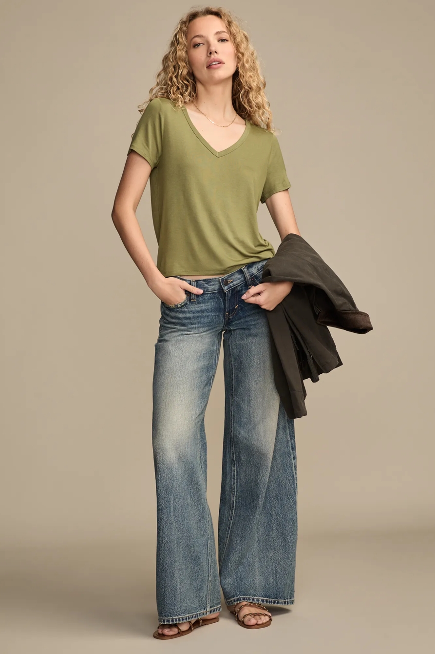 Relaxed V Neck Tee, image 5