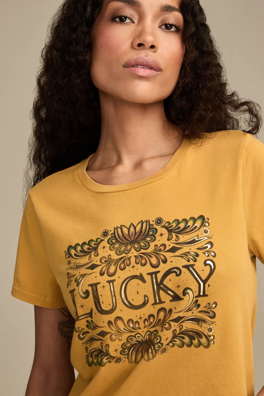 ORNATE FLORAL LUCKY CLASSIC CREW, image 2
