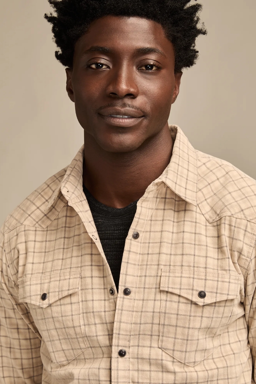 LONG SLEEVE PLAID CORDUROY WESTERN SHIRT, image 5