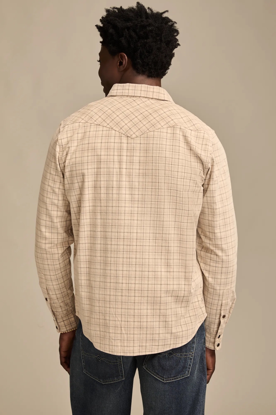 LONG SLEEVE PLAID CORDUROY WESTERN SHIRT, image 6