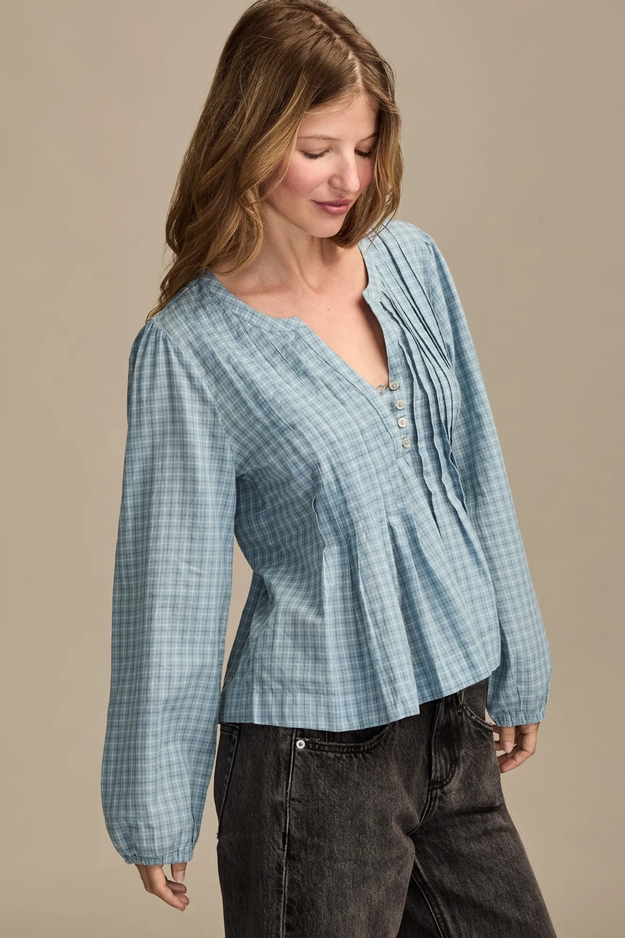 PINTUCK LONG SLEEVE TOP, image 4