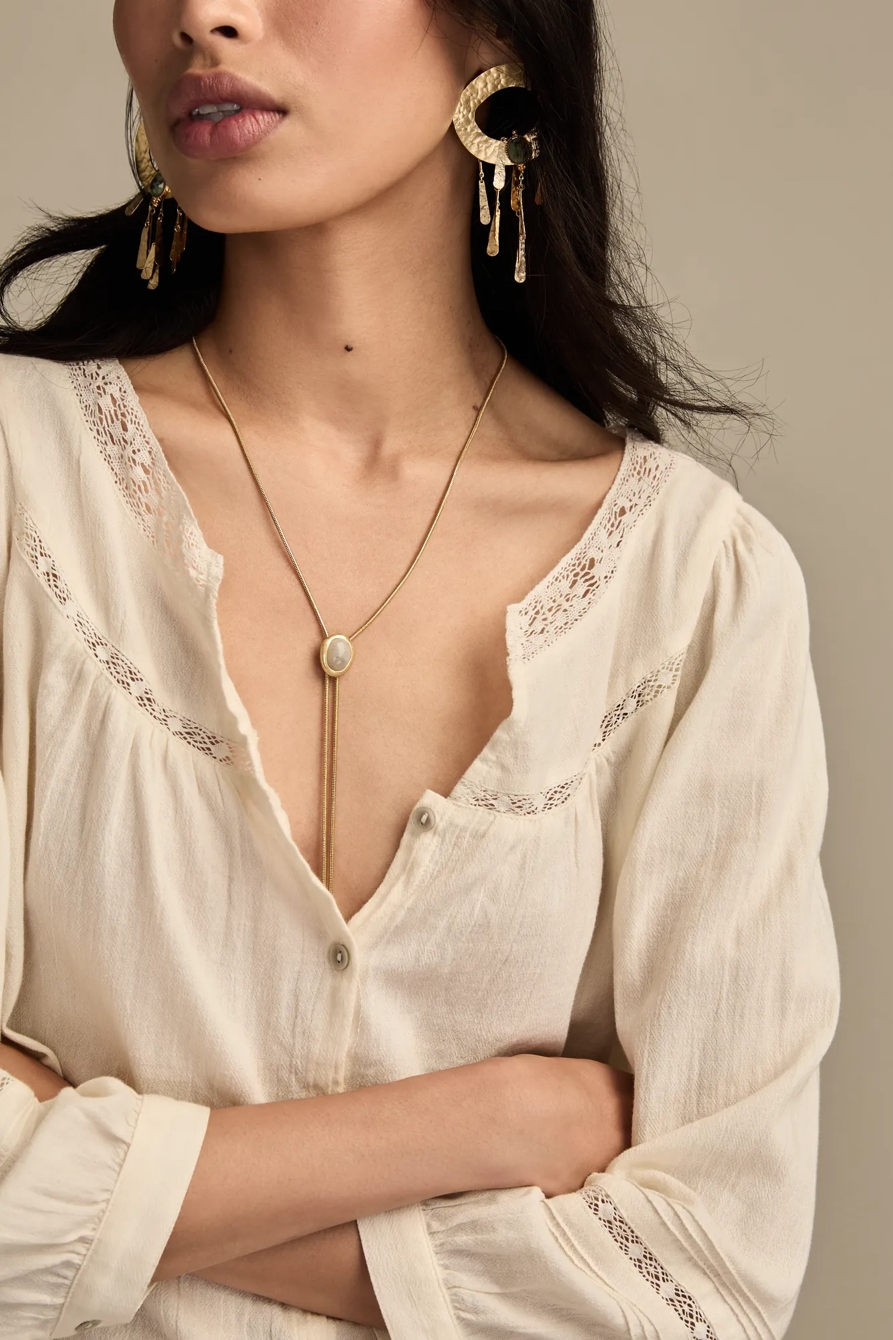 LACE LONG SLEEVE TOP, image 2