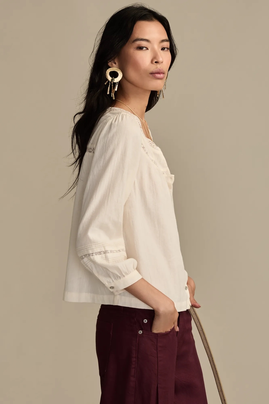 LACE LONG SLEEVE TOP, image 4