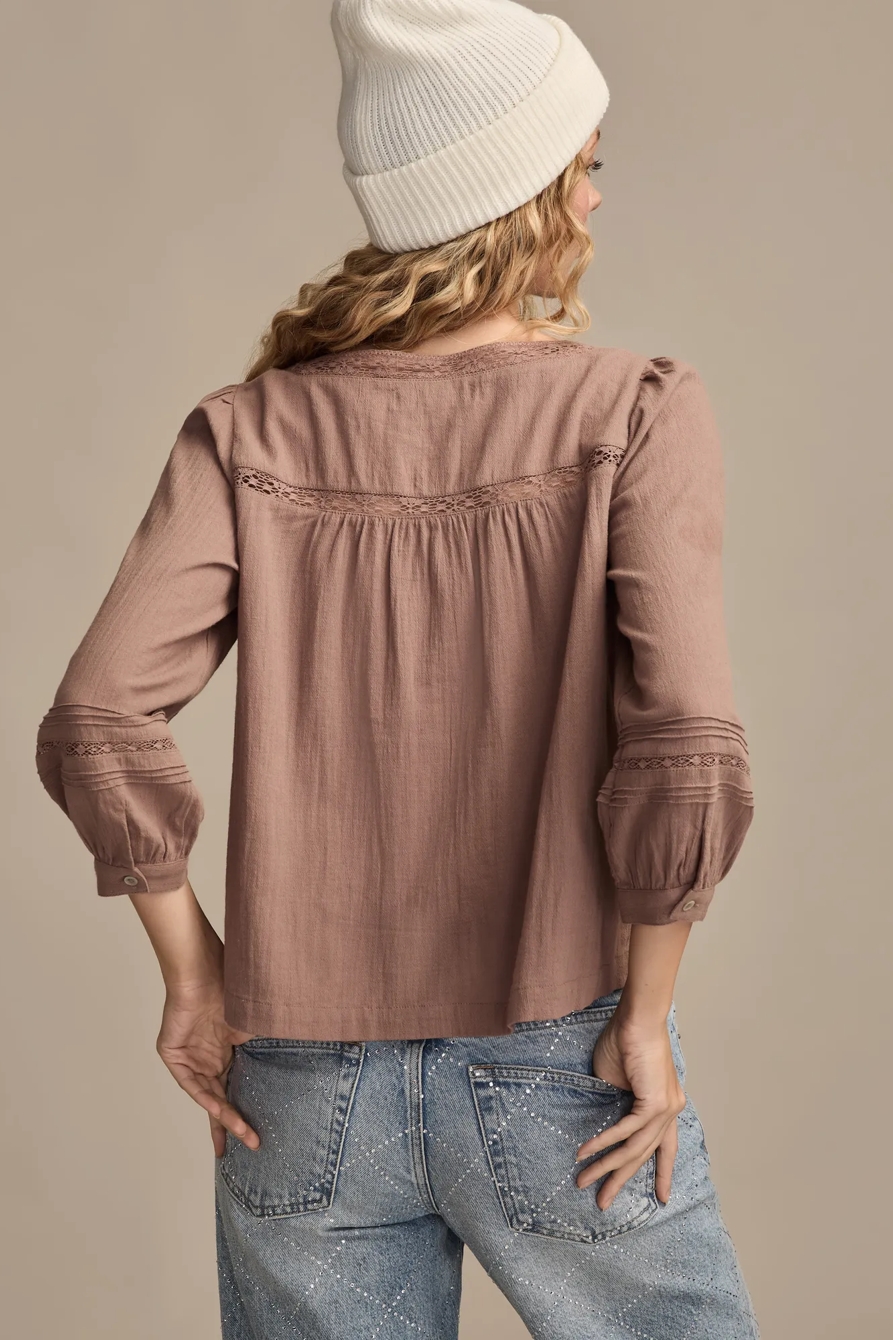 LACE LONG SLEEVE TOP, image 3