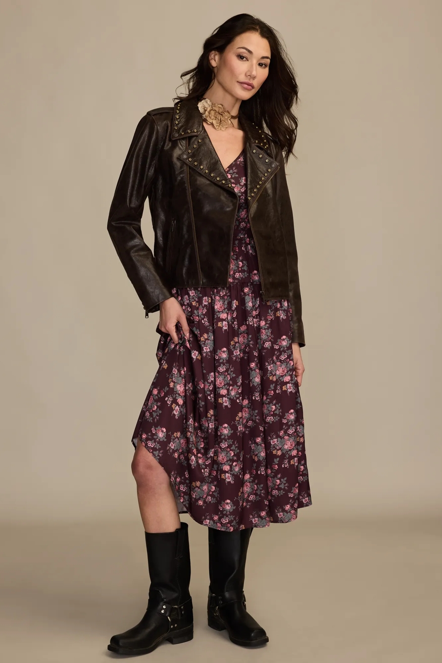 LONG SLEEVE FLORAL MIDI DRESS, image 5