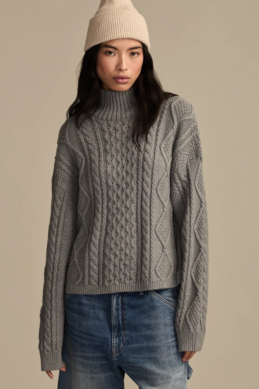 CABLE TURTLE NECK SWEATER, image 5