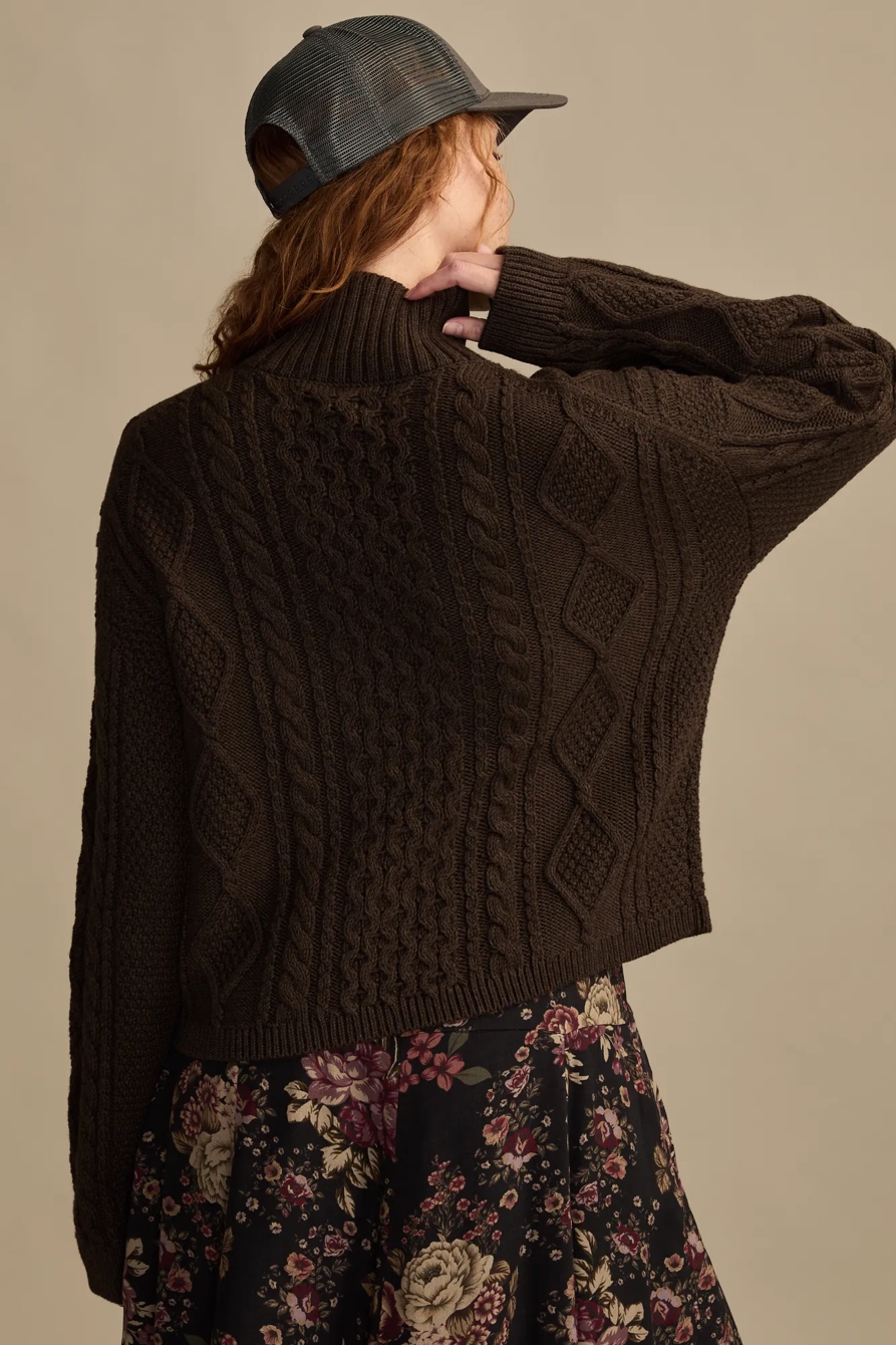 CABLE TURTLE NECK SWEATER, image 3