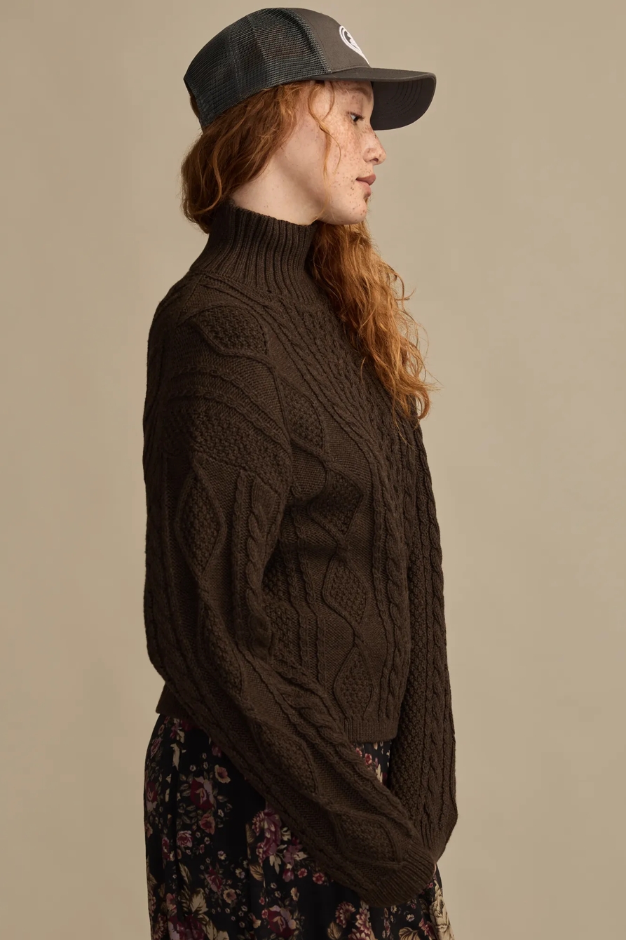 CABLE TURTLE NECK SWEATER, image 4