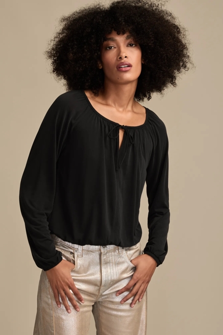 TIE FRONT SANDWASH BUBBLE TOP, image 2