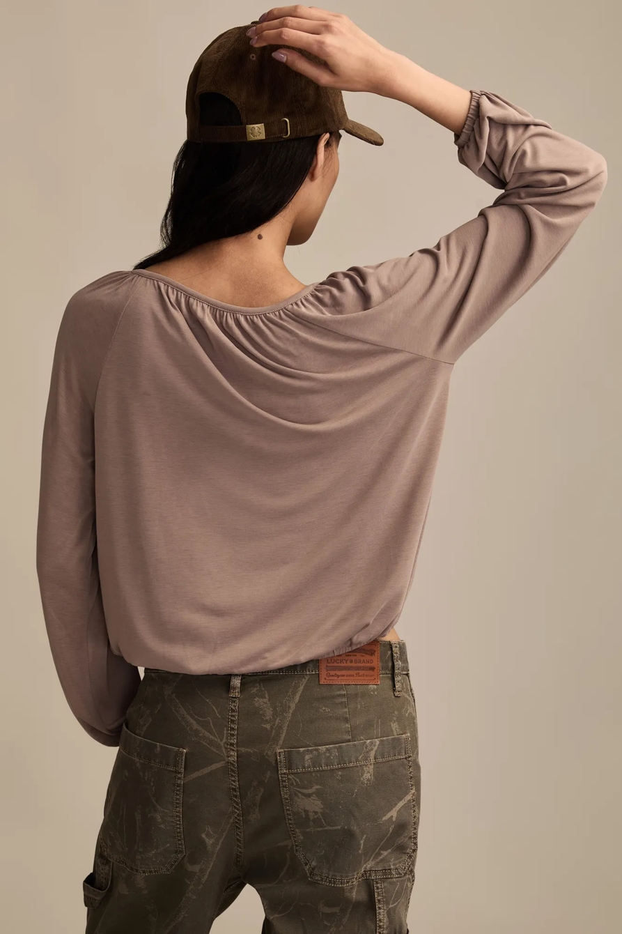 TIE FRONT SANDWASH BUBBLE TOP, image 5