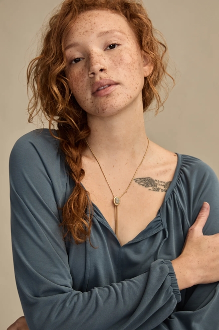 TIE FRONT SANDWASH BUBBLE TOP, image 2