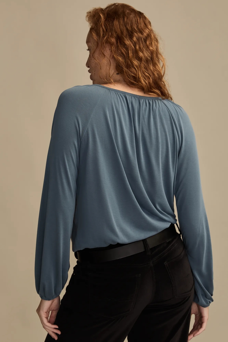 TIE FRONT SANDWASH BUBBLE TOP, image 5