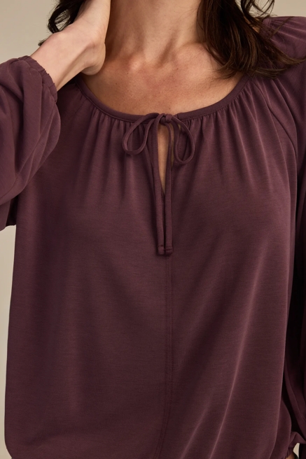 TIE FRONT SANDWASH BUBBLE TOP, image 2