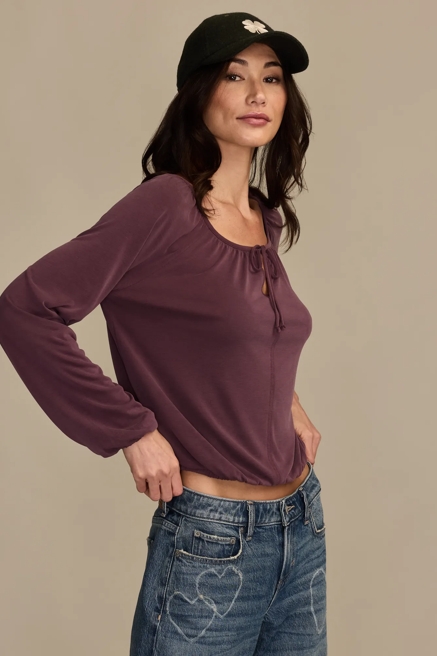 TIE FRONT SANDWASH BUBBLE TOP, image 4