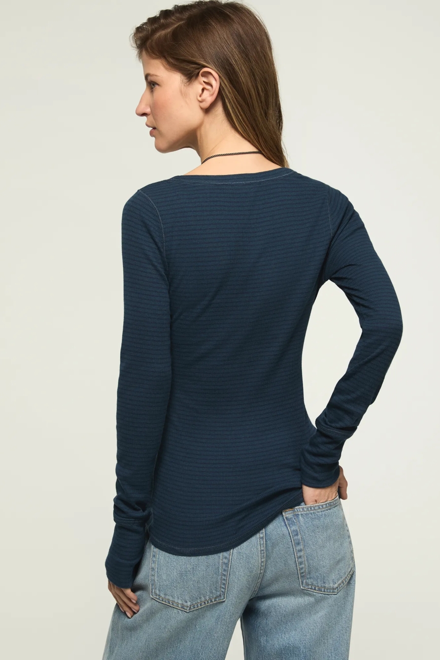 POINTELLE TRIM RIB HENLEY, image 3