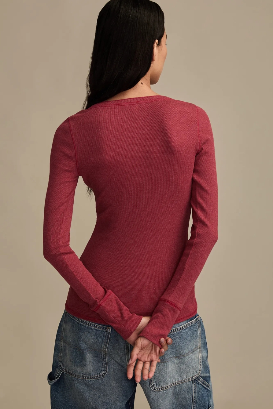 POINTELLE TRIM RIB HENLEY, image 3