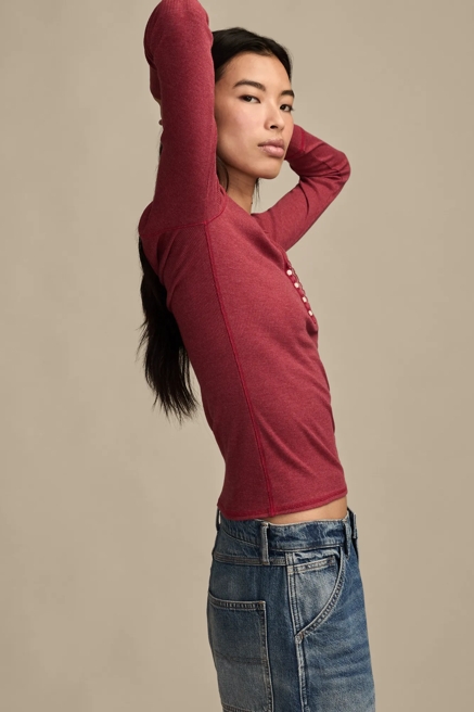 POINTELLE TRIM RIB HENLEY, image 4