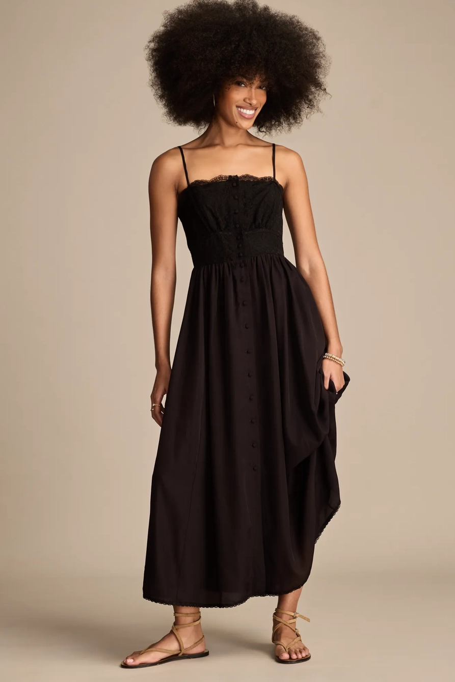 LACE MIDI DRESS