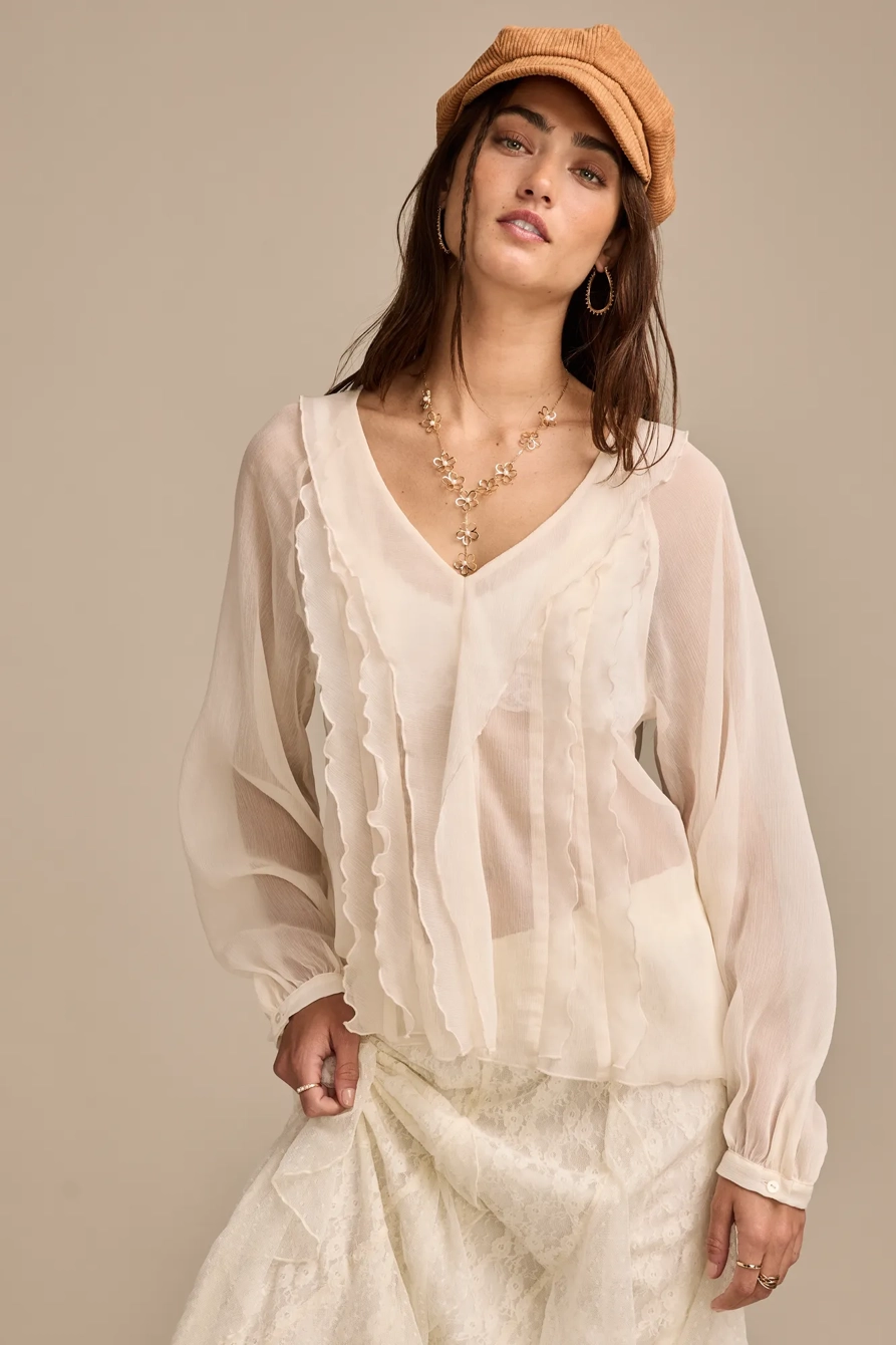 FEMME RUFFLE TOP