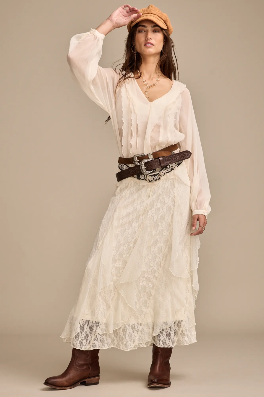 FEMME RUFFLE TOP, image 2