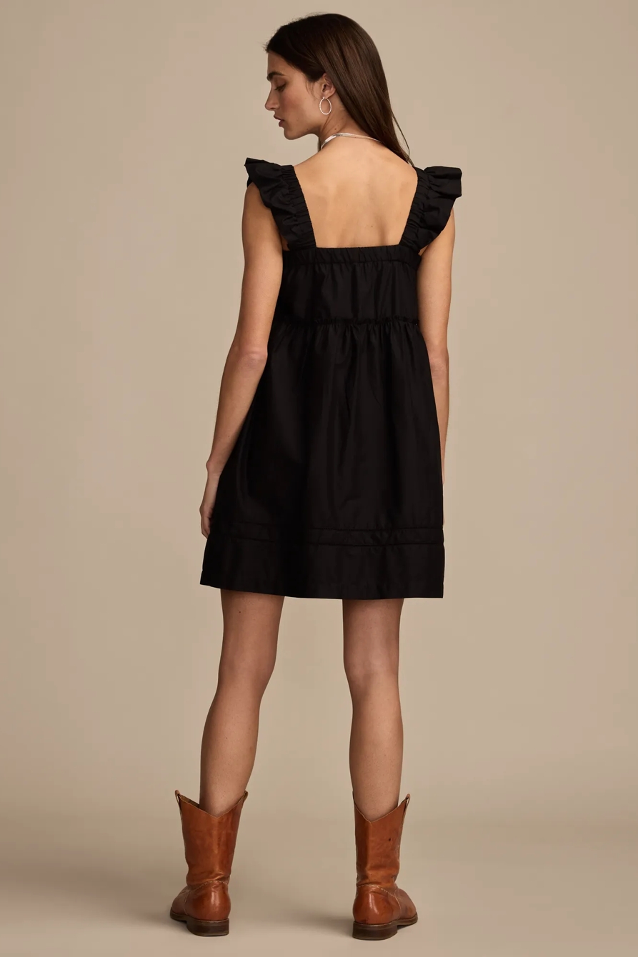 RUCHED FLUTTER MINI DRESS, image 5