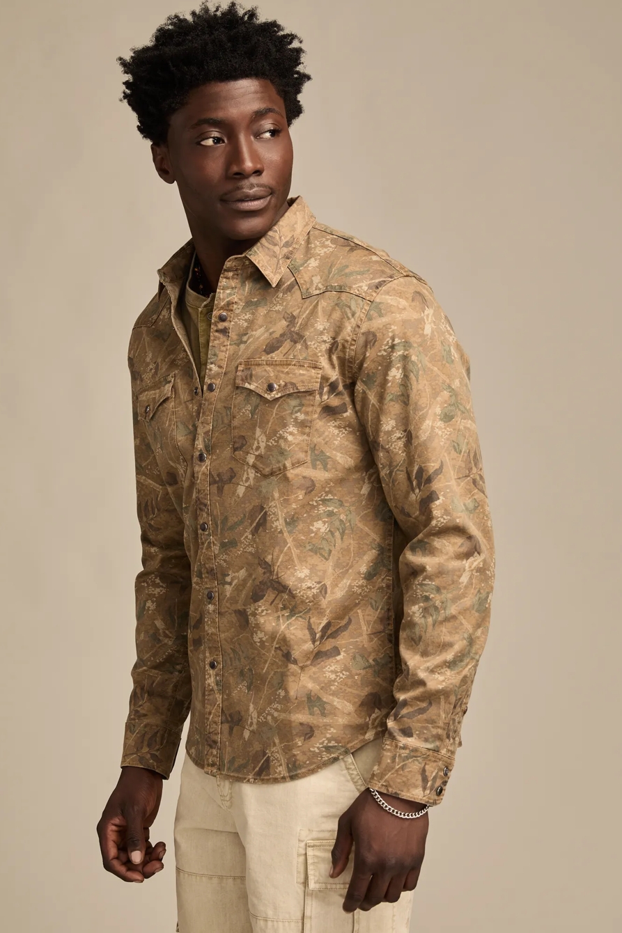 LONG SLEEVE TWILL WESTERN SHIRT, image 4