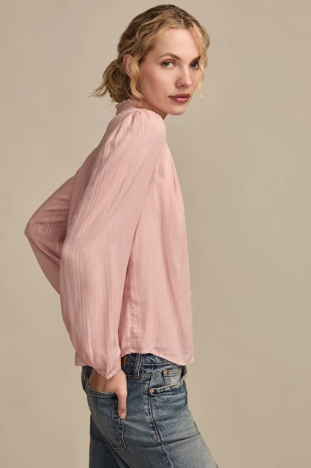 SHINE BUTTON FRONT BLOUSE, image 4