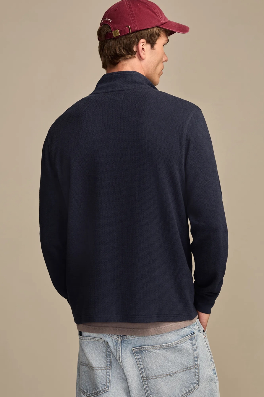 HALF ZIP MOCK NECK PULLOVER, image 3