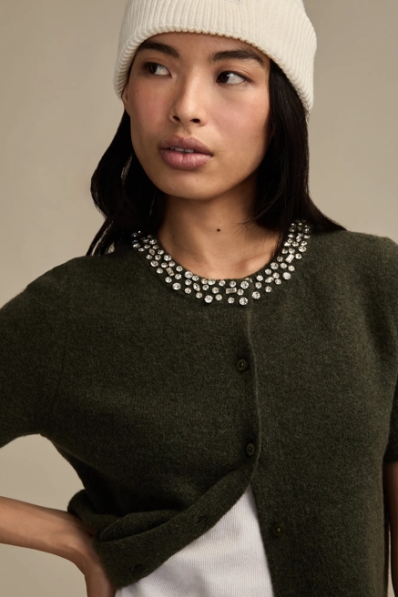 EMBELLISHED COLLAR CARDIGAN, image 2