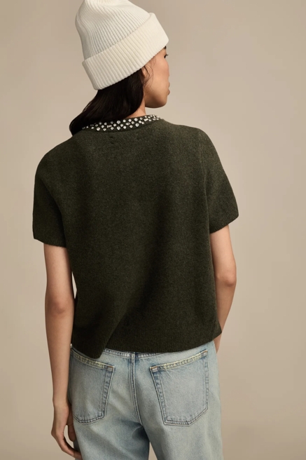 EMBELLISHED COLLAR CARDIGAN, image 3