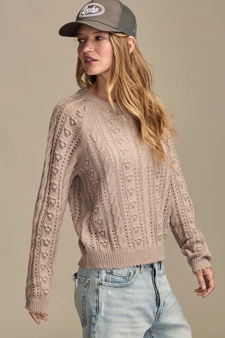 POINTELLE CREW SWEATER, image 4