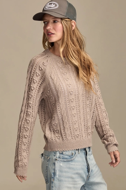POINTELLE CREW SWEATER, image 4