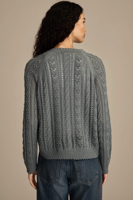 POINTELLE CREW SWEATER, image 3