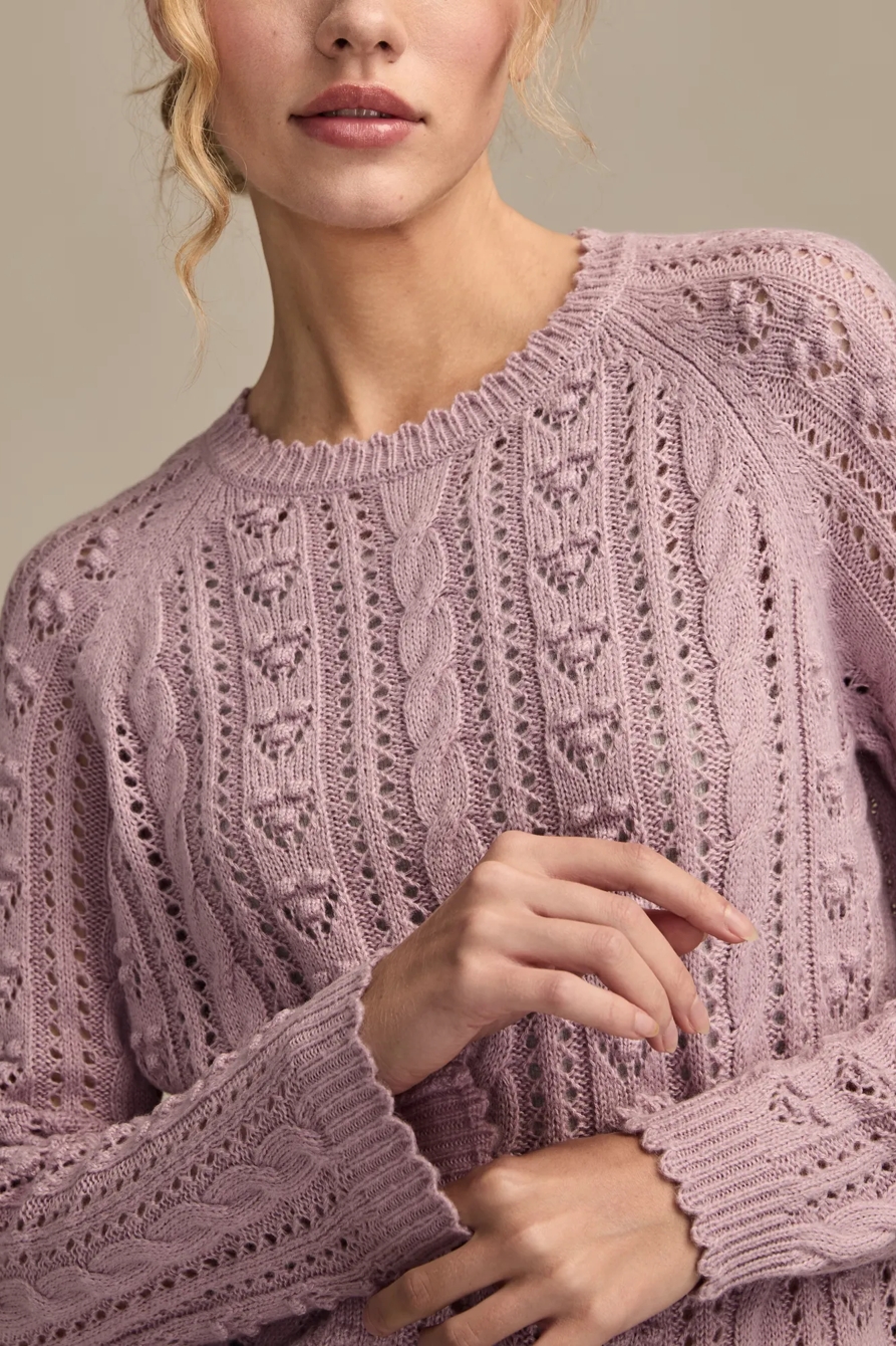 POINTELLE CREW SWEATER, image 2